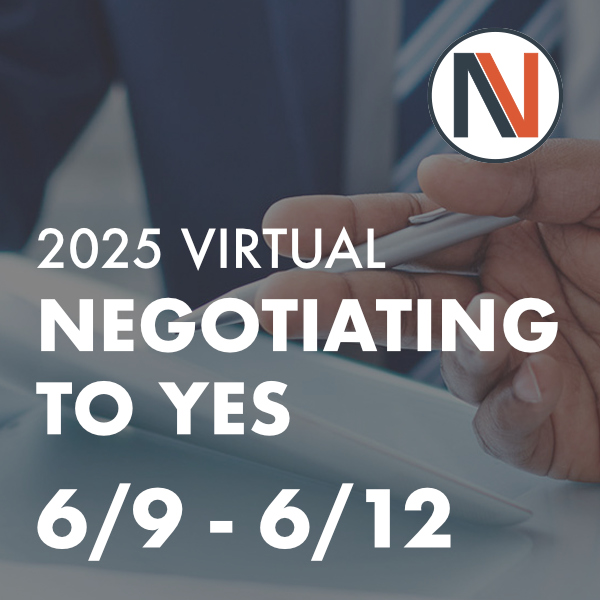 Virtual Negotiating to Yes 2025 (6/9-6/12)